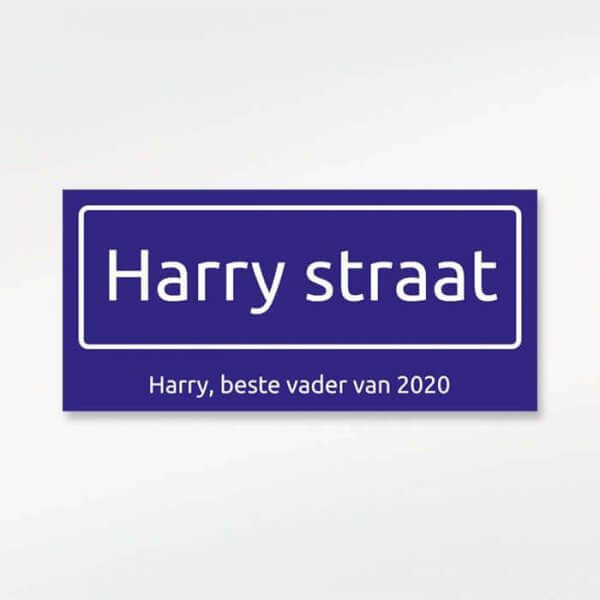 Gepersonaliseerd straatnaambord