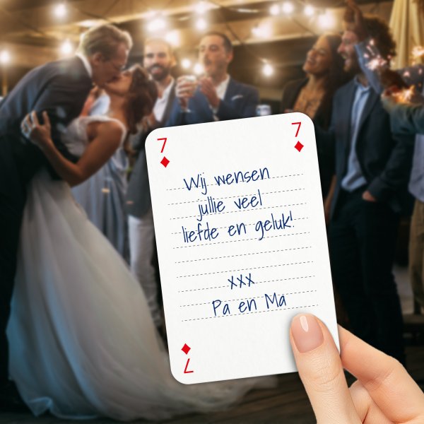 Speelkaarten tweezijdig - Wens