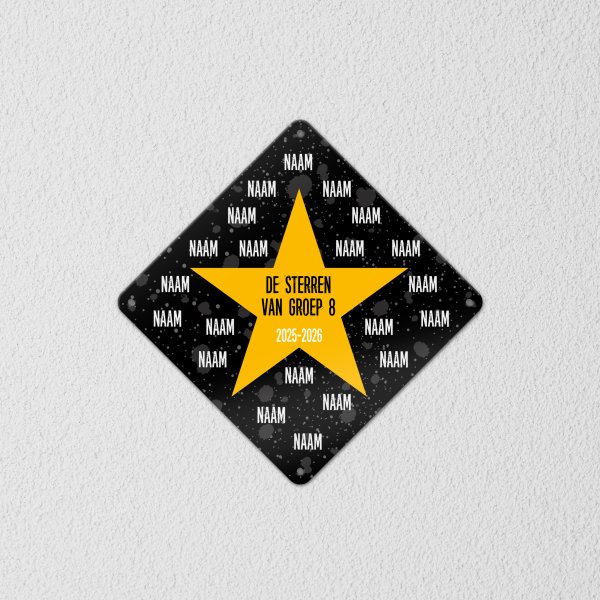 GOZI TIN - 007 Gele Ster - 20x20R