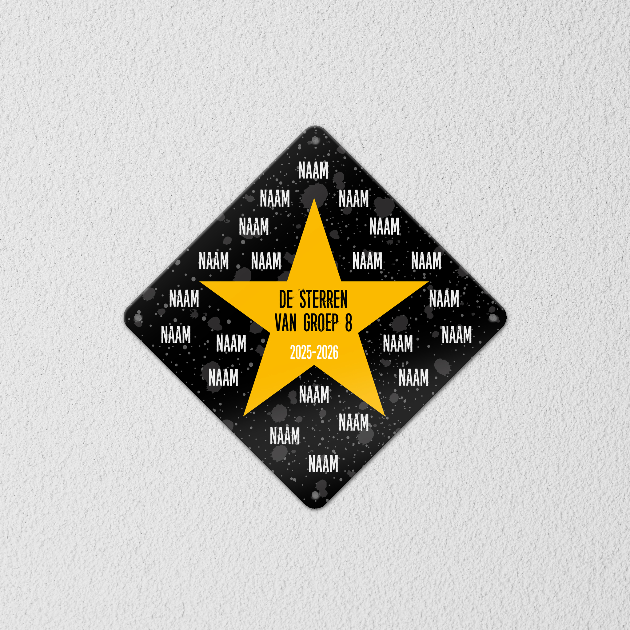 GOZI TIN - 007 Gele Ster - 20x20R