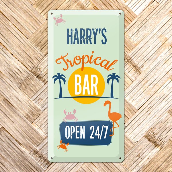 GOZI TIN - 009 Tropical Bar - 20x40