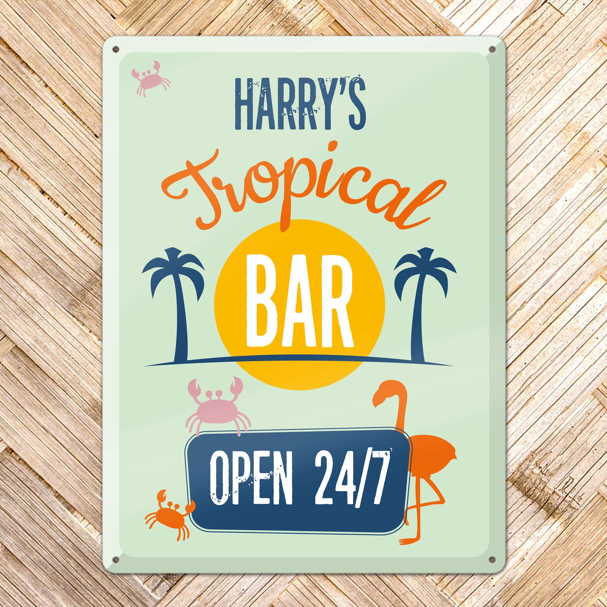 GOZI TIN - 009 Tropical Bar - 30x40