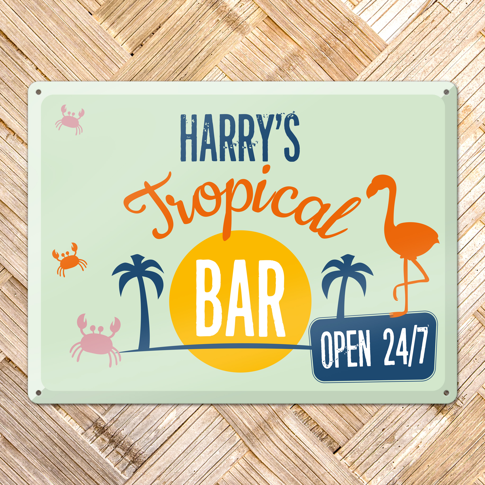 GOZI TIN - 009 Tropical Bar - 40x30