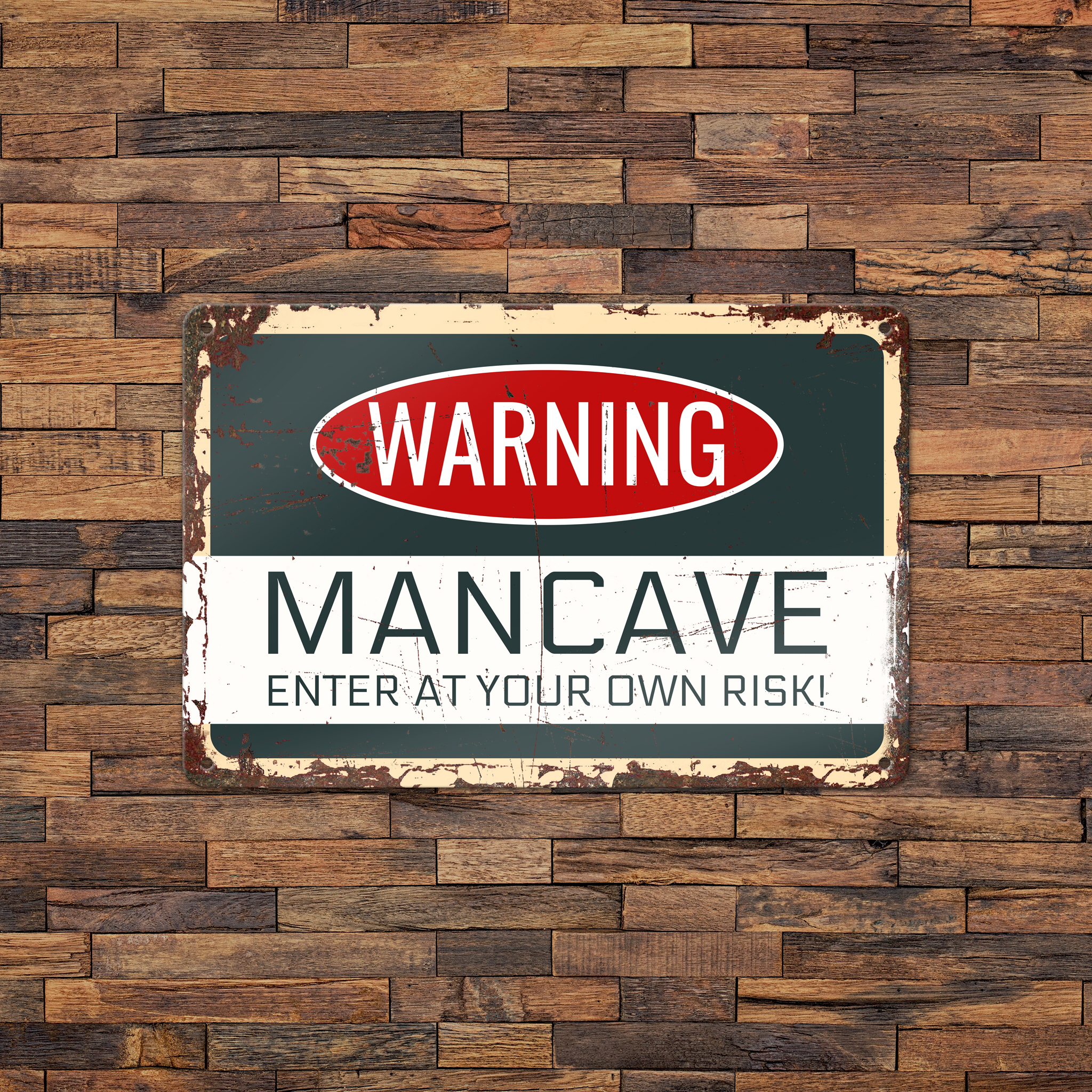 GOZI TIN - 016 Warning - 30x20