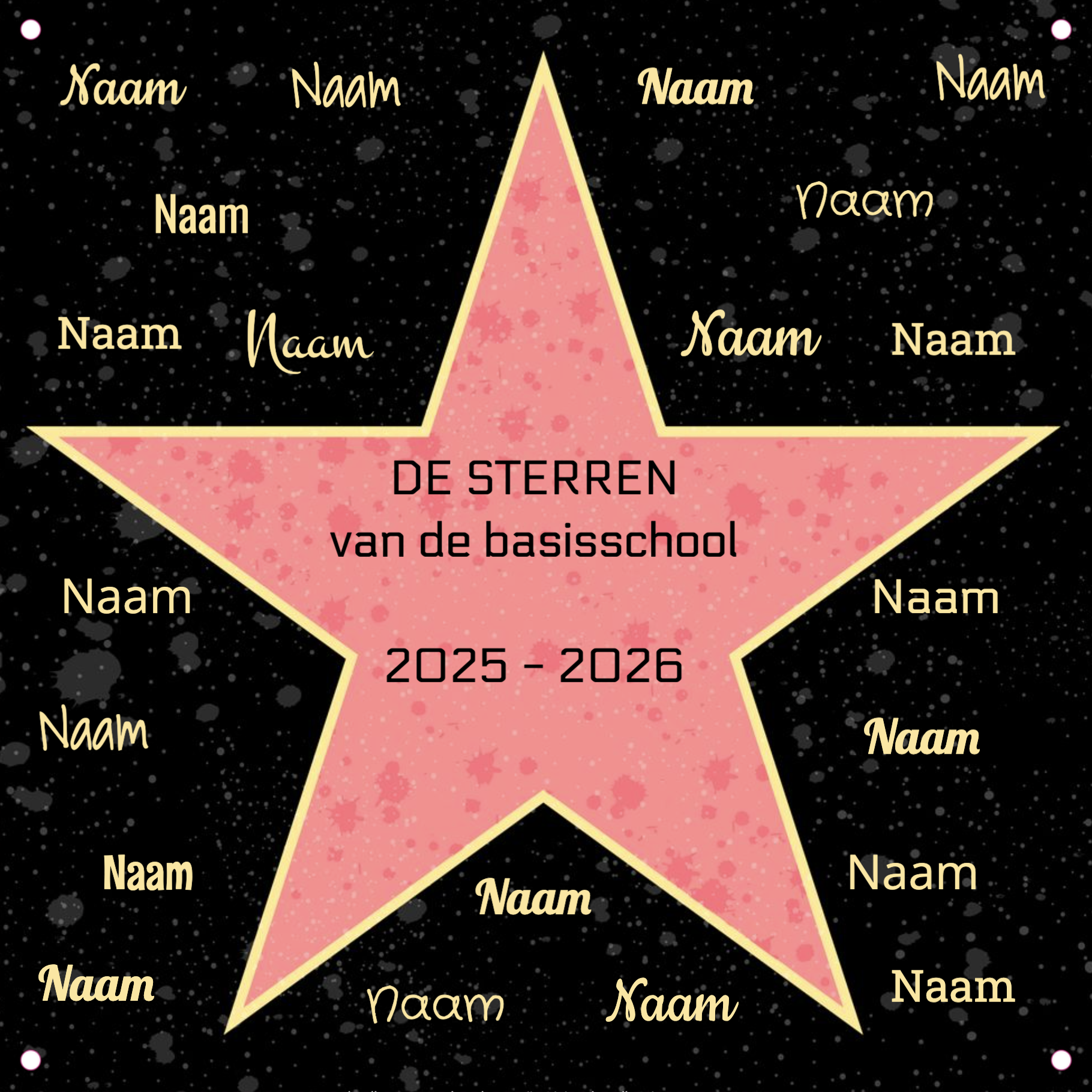 DiBond - Template Walk of Fame 50x50