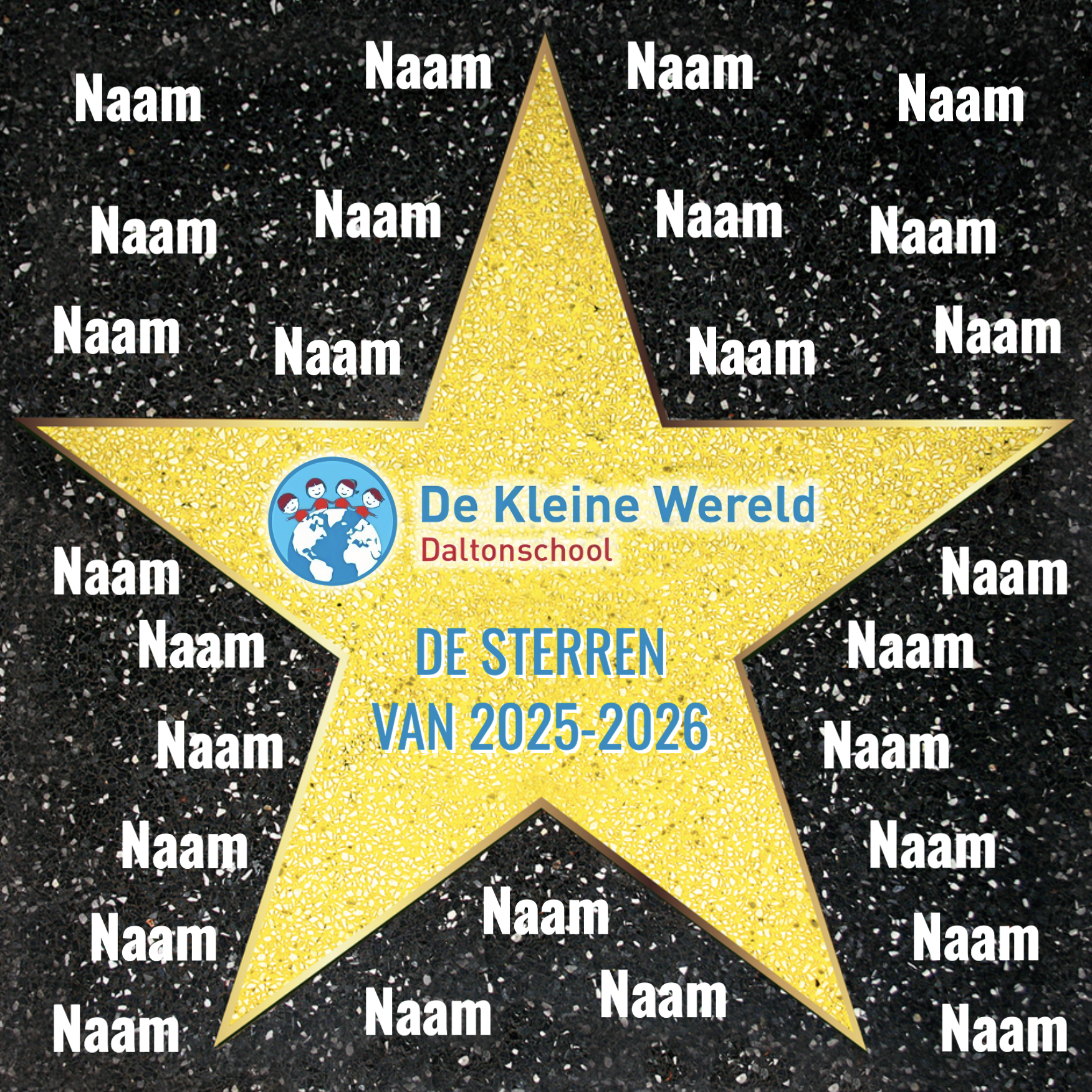 Kleine Wereld Template GEEL